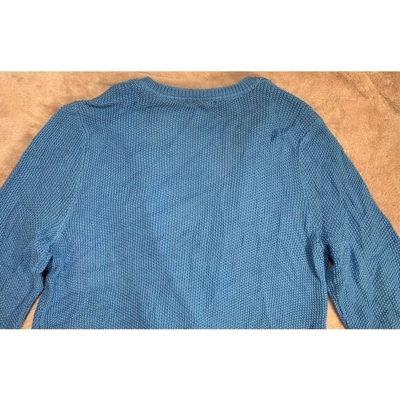 H&M Ribbed Knit Waterfall Cardigan Cauliflower Blue S - Picture 6 of 7